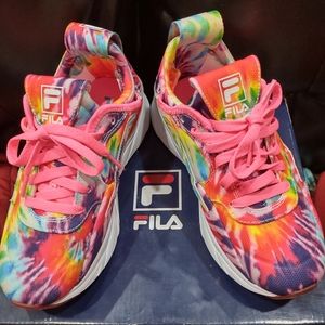 Brand New Fila Amore Tie Dye shoes for a child